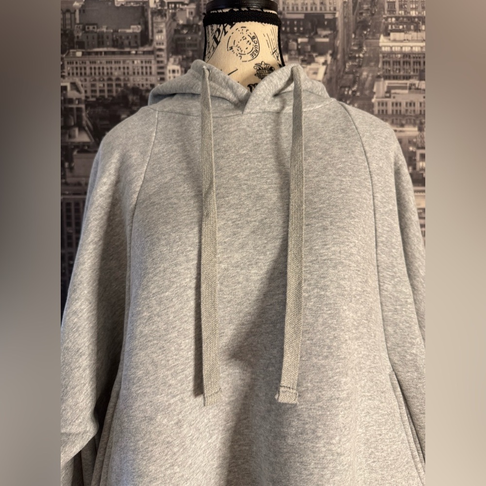 Grey Hooded Sweatshirt Dress - Picture 2 of 13